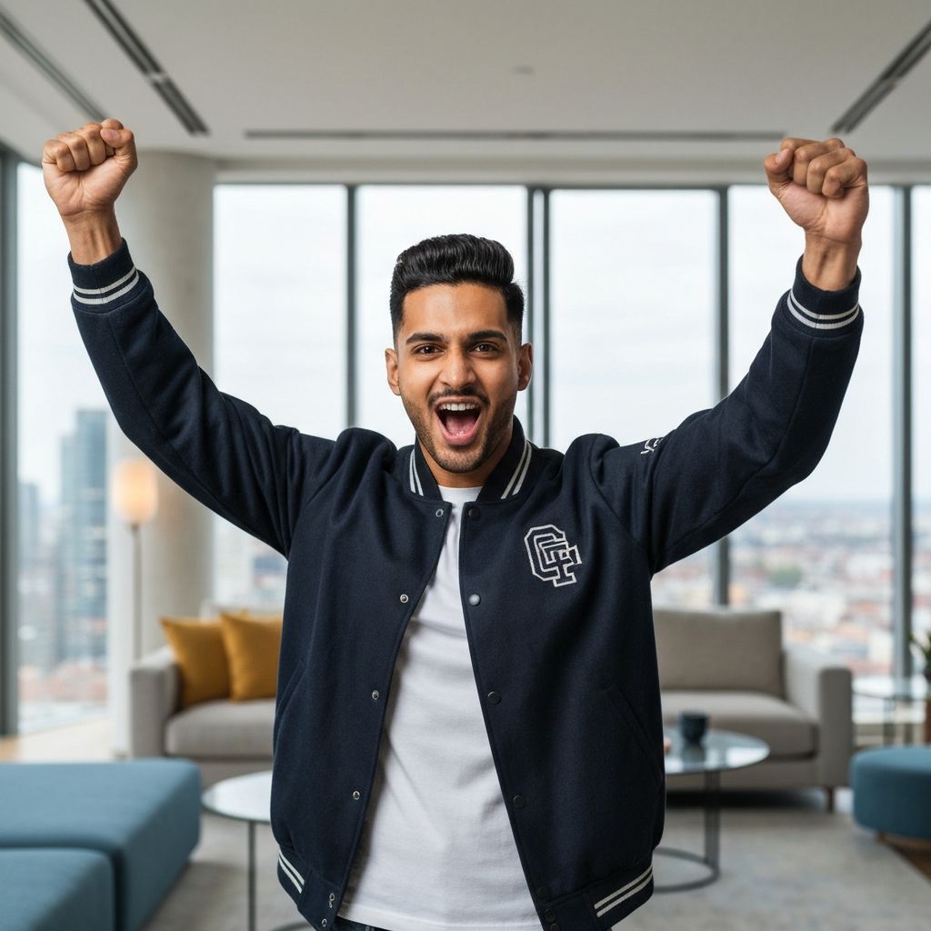 Devon M. celebrating a winning bet